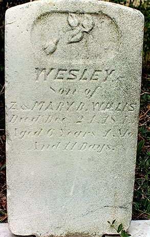 Picture of tombstone of Wesley Willis