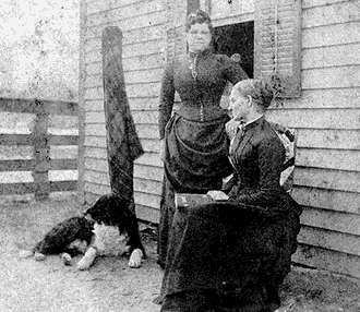 Picture of Hester Rebecca Mortgrage Gardner and mother Mary R. Porter Mortgrage @1890