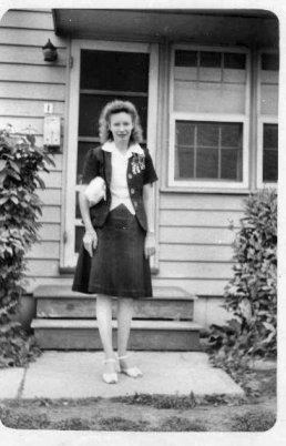 Photo of Mary Ann Caris, about 1945 in Aberdeen, Maryland