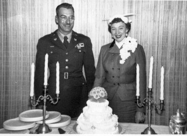 Photo of John Andrew Caris and Bertha, Wedding 1952