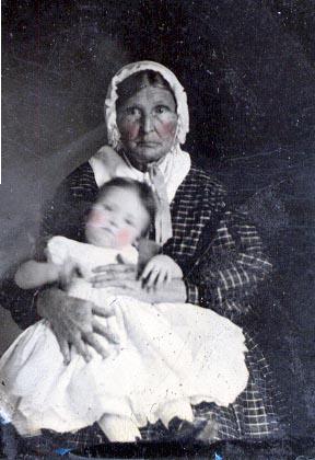 Picture of Martha Vanderford Mortgrage holding Hester Rebecca Mortgrage