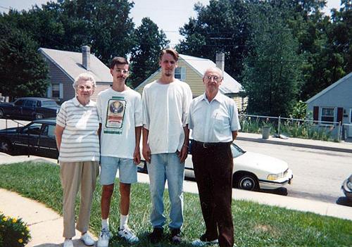 Picture of Dorothy C. Willis, Matthew Scott Willis, Steven Willis, and L. Roy Willis, Baltimore, MD