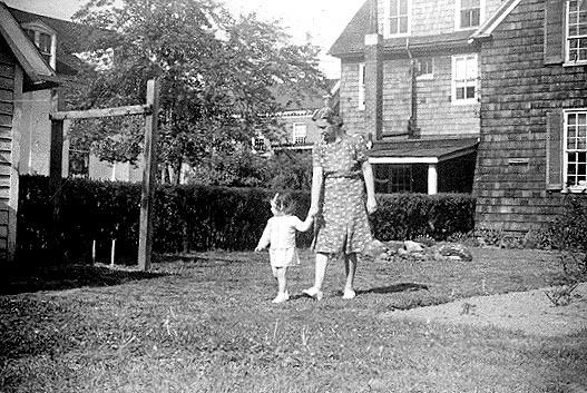 Picture of Sandra Lee Willis, age 22 months, with grandmother Hilda G. Willis Easton, Maryland May 1943