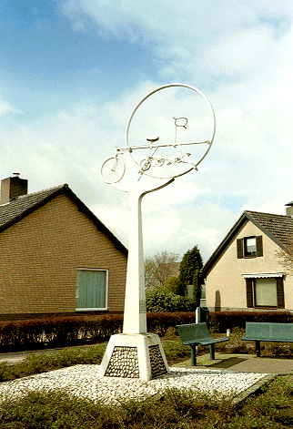 Picture of a Bike Monument, Broekhuizen, Limburg, Netherlands
