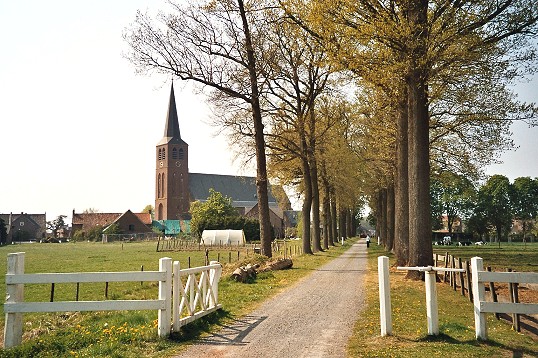 Picture of the entrance Avenue to the Castle De Borggraaf in Lottum, Limburg, Netherlands