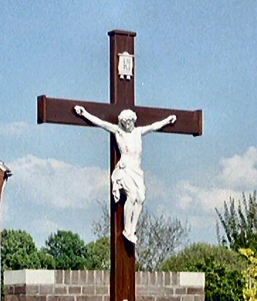 Close up of the Cross in  Lottum, Limburg, Netherlands