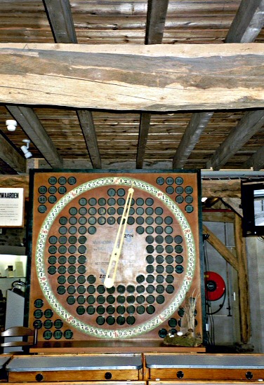 Picture of an Antique Auction Clock taken at the De Locht Museum in Melderslo, Limburg, Netherlands.