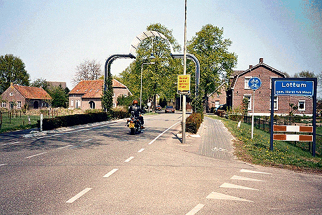 Picture of the Entrance to the City of Lottum, Limburg, Netherlands