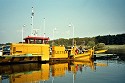Close up picture of the Lottum ferry, Limburg, Netherlands