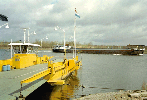 Picture of the ferry that takes you to Arcen, Limburg, Netherlands