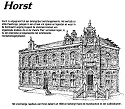Scan of drawing of the Oudheidkamer Museum, Horst, Limburg, Netherlands