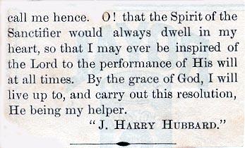 Newsclipping of obituary of J. Harry Hubbard continued