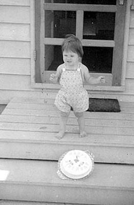 Picture of Sandra Lee Willis, age 1,  Aberdeen, Maryland July 1942
