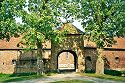 Picture of the entrance to Castle De Borggraaf in Lottum, Limburg, Netherlands