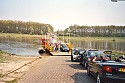 Picture of the ferry as it arrives in Lottum, Limburg, Netherlands